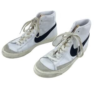 Nike White and Black High-Top Blazers